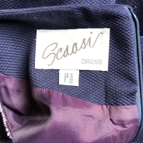 Vintage Scaasi navy dress - Picture 5 of 7